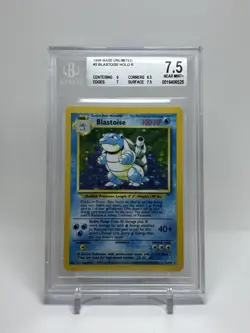 Blastoise Pokemon Base Set holo 2/102 BGS 7.5 - Image 1