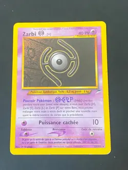 CARTE POKEMON ZARBI H 28/105 FR RARE WIZARDS NEO DESTINY -TBE - Image 1