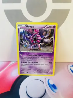 Pokemon TCG Hoopa 51/114 Cracked Ice Holo XY Storm Siege NM 2016 - Image 1