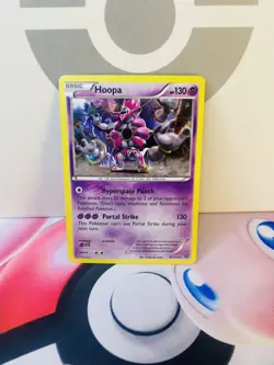 Pokemon TCG Hoopa 51/114 Cracked Ice Holo XY Storm Siege NM 2016 - Image 2