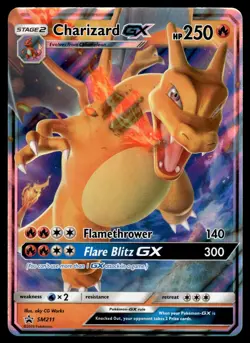 CHARIZARD-GX SM211 Promo SM Black Star Promos Pokemon NM - Image 1