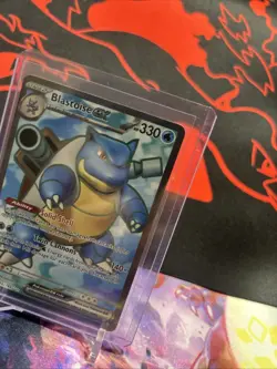 Pokemon TCG Blastoise EX Holo Ultra Rare Card Scarlet Violet-151 184/165 - Image 3