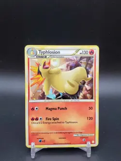 Typhlosion 32/123 HeartGold & SoulSilver Cracked Ice Holo DMG Pokemon Card - Image 1