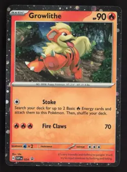 Growlithe Paldea Evolved SVP024 Blister Promo Cosmos Holo Pixel Pokemon Card NM - Image 1