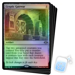 FOIL CRYPTIC GATEWAY X4 Dominaria Remastered Magic MTG MINT CARD - Image 1