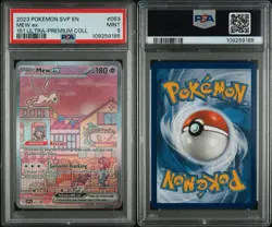 Pokemon Mew EX Black Star Promo TCG Card SVP053 151 PSA 9 Mint Condition - Image 3