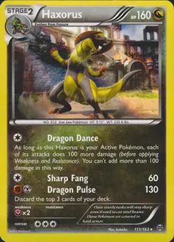 Haxorus 111/162 Holo Rare XY BREAKthrough Pokemon Card LP - Image 1