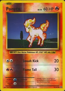 Ponyta 19/108 Reverse Holo Common XY - Evolutions Pokemon Card NM/LP - Image 1