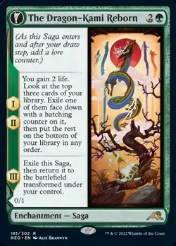 The Dragon-Kami Reborn // Dragon-Kami's Egg [Kamigawa: Neon Dynasty] Foil Near - Image 1