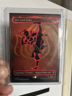 Fire Lord Zuko (Borderless) (Neon Ink Foil) Avatar: The Last Airbender Foil - Image 1