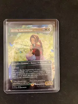 Aerith, Last Ancient (Borderless) (Chocobo Track Foil) MTG Magic Final Fantasy - Image 1