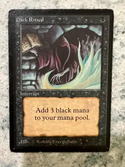 Dark Ritual - BETA - MP - MTG - Magic the Gathering - Image 1