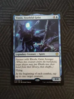 mtg timin, youthful geist commander innistrad: crimson vow - Image 1