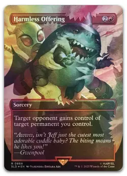 Harmless Offering (Rainbow Foil) #868 (NM) Secret Lair Drop SLD Magic MTG - Image 1