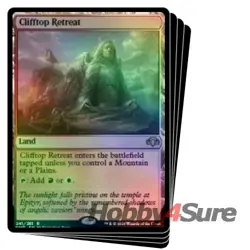 Foil Clifftop Retreat X4 M/NM Magic: The Gathering MTG Dominaria Remastered - Image 1