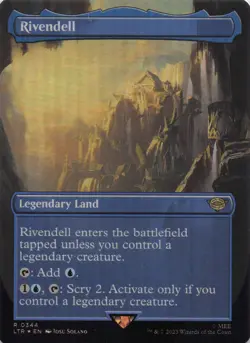 Rivendell (Borderless) Lord of The Rings Foil Rare #344 NM MTG - Image 1