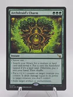 1x Archdruid's Charm NM-Mint, English Murders at Karlov Manor MTG Magic - Image 1