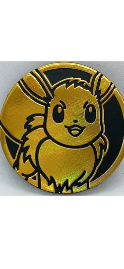 Prismatic Evolutions Eevee 2025 Pokemon Day Promo Coin (GOLD) - Image 1