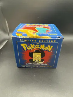 23K Gold Plated CHARIZARD Trading Card 1999 Burger King Pokemon Ball Blue - Image 3