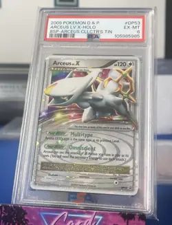 2009 POKEMON DIAMOND & PEARL BLACK STAR PROMO #DP53 ARCEUS LV.X-HOLO PSA 6 - Image 1