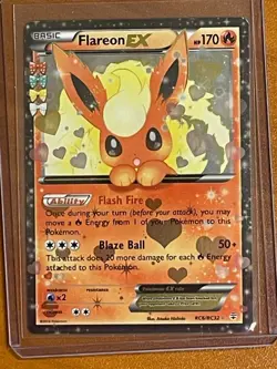 Generations Flareon EX RC6/RC32 Radiant Collection Holo Ultra Rare Pokemon TCG - Image 1