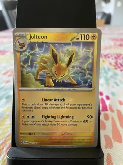 Pokemon TCG Jolteon Poke Ball *texture shift error* Prismatic Evolutions - Image 1