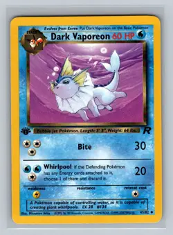 Dark Vaporeon 1st Edition Pokemon TCG Team Rocket 45/82 NM - Image 1