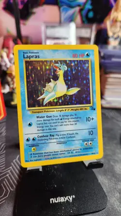 Lapras 10/62 Holo Rare Fossil Unlimited Pokemon TCG NM - Image 1