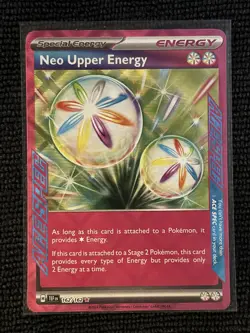 Neo Upper Energy 162/162 NM ACE SPEC Rare (EN) - Pokemon TCG SV05: Temporal Forc - Image 1