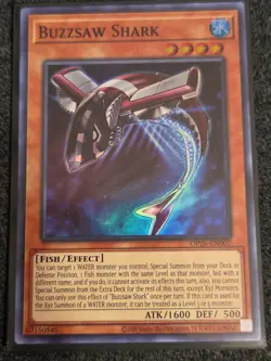 YuGiOh Buzzsaw Shark OP26-EN007 Super Rare NM - Image 1