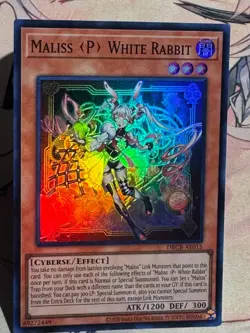 Yugioh Asian English DBCB-AE015 Maliss P White Rabbit Uncensored Art Super rare - Image 5