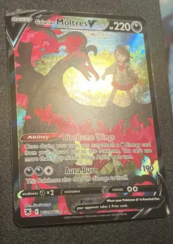 POKEMON CARD GALARIAN MOLTRES V FULL ART TG20/TG30 SWSH10 ASTRAL RADIANCE - Image 3