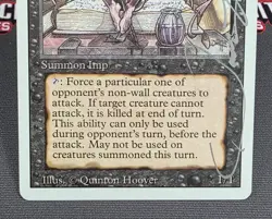 MTG Nettling Imp- Signed Quinton Hoover -3rd Edition Magic the Gathering Card - Image 4