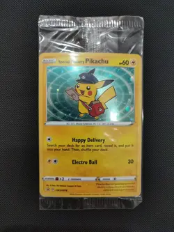 Special Delivery Pikachu SWSH074 Sword & Shield Promo Cards Holo SEALED Mint - Image 2