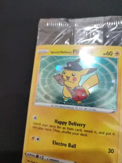 Special Delivery Pikachu SWSH074 Sword & Shield Promo Cards Holo SEALED Mint - Image 3