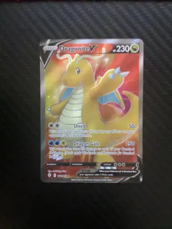 Dragonite V - 191/203 - Pokemon Evolving Skies Sword Shield Full Art Card NM - Image 1