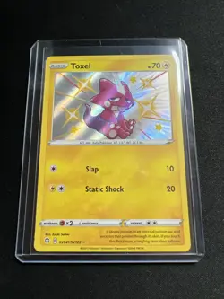 Pokemon TCG Toxel Shining Fates SV041/SV122 Holo Shiny Ultra Rare Near Mint Card - Image 1