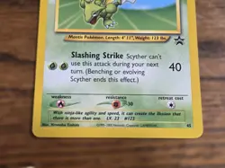Pokemon Wotc Black Star Promo # 45 SCYTHER *nice card look* - Image 3