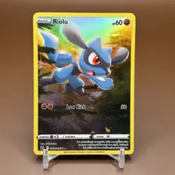 Riolu GG26/GG70 Full Art Holo Rare Pokemon Card Crown Zenith Galarian Gallery NM - Image 1