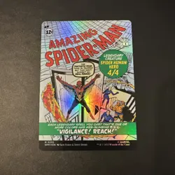 Peter Parker / Amazing Spiderman #0232 Foil Mythic Borderless Card - MTG Marvel - Image 3