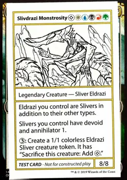 MTG Slivdrazi Monstrosity (102/124) Mystery Booster Playtest Cards 2021 NM - Image 1