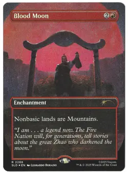 Blood Moon (2288) (Rainbow Foil) Secret Lair Drop SLD Avatar MTG Foil - Image 1