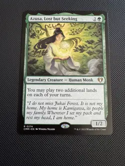 MTG / Azusa, Lost but Seeking / CMM / #274 / Regular / Rare / NM NON FOIL - Image 1