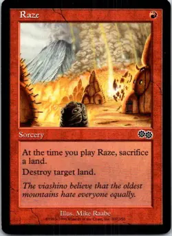 Raze Magic The Gathering Urza's Saga Near Mint or Better - Image 1