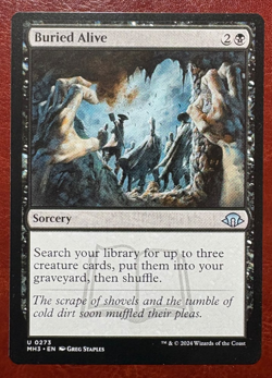 1x NM Buried Alive - 0273 U MH3 - MTG Magic Never Played x1 - Image 1