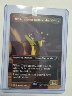 Toph, Greatest Earthbender (Borderless) Avatar: Eternal-Legal Rare #0070 MTG - Image 1