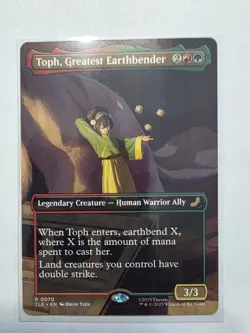 Toph, Greatest Earthbender (Borderless) Avatar: Eternal-Legal Rare #0070 MTG - Image 3