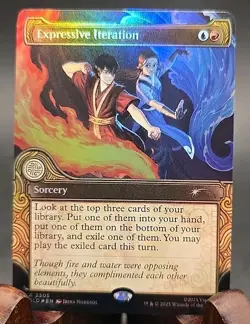 Expressive Iteration Avatar: The Last Airbender Secret Lair MTG Rainbow Foil NM - Image 1