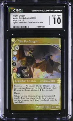 THE UR-DRAGON Promotional MagicFest Foil Mythic CGC 10 MTG [Nostalgium] - Image 1