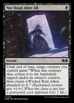 WOE NOT DEAD AFTER ALL 1x Rare Magic Wilds of Eldraine MTG EX - Image 1